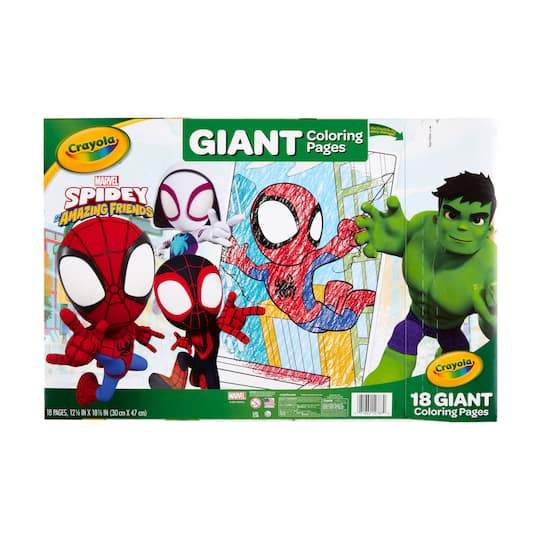 Crayola® Spidey His Amazing Friends Giant Coloring Pages Michaels